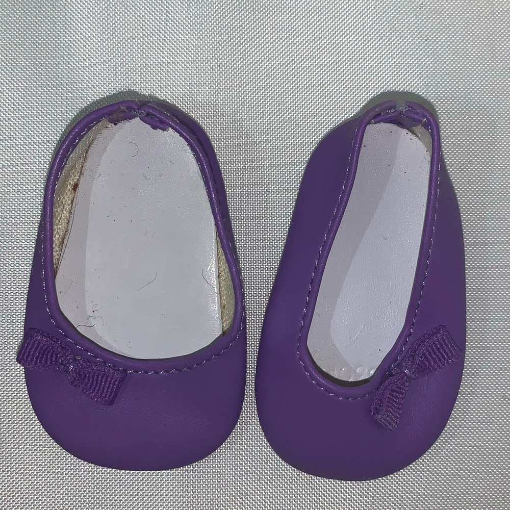 Purple American Girl Doll Real Me Shoes With Bow